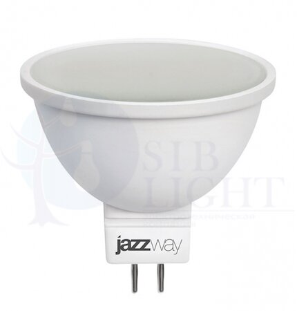 Лампа светодиодная (LED) с отражателем d50мм GU5.3 120  7Вт 220-240В матовая нейтральная холодно-белая 4000К Jazzway 1033512
