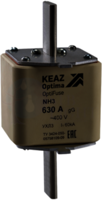 Вставка плавкая OptiFuse NH3-630-400AC-0-gG-УХЛ3 КЭАЗ 144825