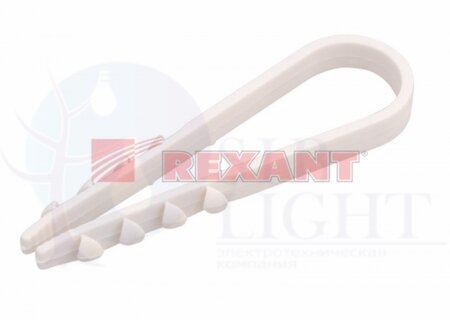 Дюбель-хомут 5-10 бел. (уп.100шт) REXANT 07-4501