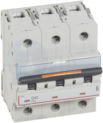 Автомат 3P 40А DX3 (25 кА, D) Legrand 409837