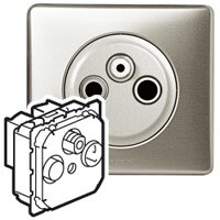 Розетка телевизионная Celiane (TV+SAT+Radio, в сборе, с/у) Legrand 696926