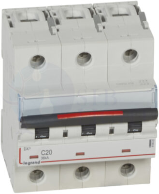 Автомат 3P 20А DX3 (36 кА, C) Legrand 410022