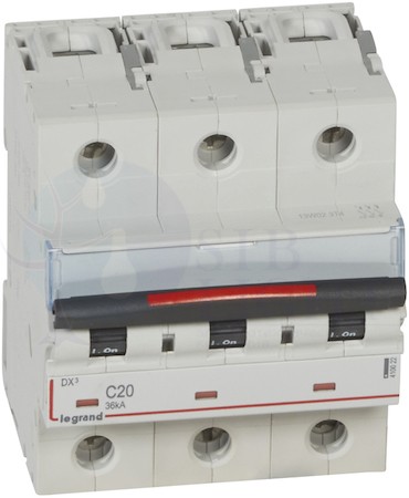 Автомат 3P 20А DX3 (36 кА, C) Legrand 410022