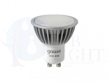Лампа Gauss LED GU10 4W SMD AC220-240V 2700K FROST