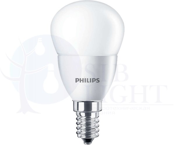 Светодиодная лампа Philips E14 6.5W = 75W теплый белый свет Essential