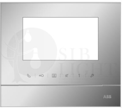 Рамка для абонентского устройства 4,3, серебристый ABB 52311FC-S
