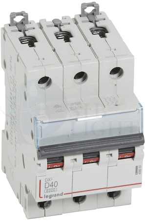 Автомат 3P 40А DX3 (6 кА, D) Legrand 408093