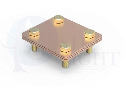 Крестовой соединитель, 80х70 мм, медь DKC ДКС NG3105CU