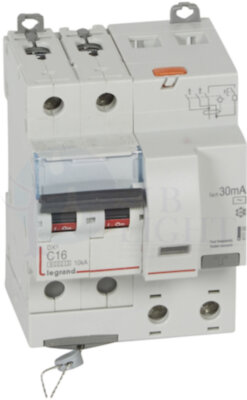 Дифференциальный автомат 2P 16А DX3 (тип AC, 10 кА) Legrand 411158