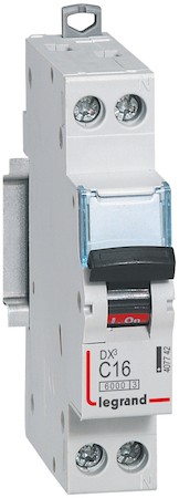 Автомат 1P+N 16А DX3 (6 кА, C) Legrand 407742