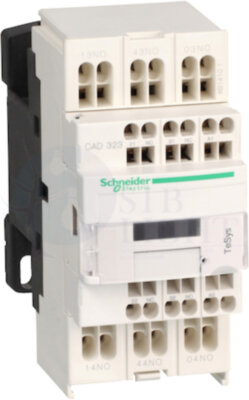 ПРОМЕЖУТОЧНОЕ РЕЛЕ 3НО+2НЗ, ЦЕПЬ УПРАВЛЕНИЯ 24В ПОСТОЯННОГО ТОКА, Schneider Electric CAD323BL