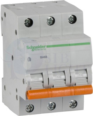 Автомат 3P 10А Домовой (4.5 кА, C) Schneider Electric 11222