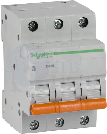 Автомат 3P 10А Домовой (4.5 кА, C) Schneider Electric 11222