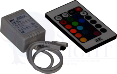 Контроллер с ПДУ ИК RGB 3 канала ECO 3528 12В 2А 72Вт ИЭК IEK LSC2-RGB-072-IR-20-12-W