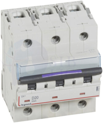 Автомат 3P 20А DX3 (50 кА, D) Legrand 410214