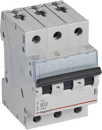 Автомат 3P 32А TX3 (10 кА, B) Legrand 403891