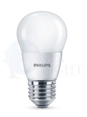 Светодиодная лампа Philips E27 6.5W = 75W теплый белый свет Essential