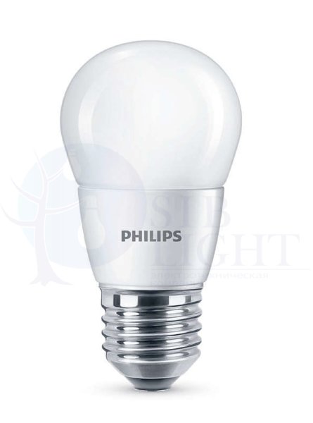 Светодиодная лампа Philips E27 6.5W = 75W теплый белый свет Essential