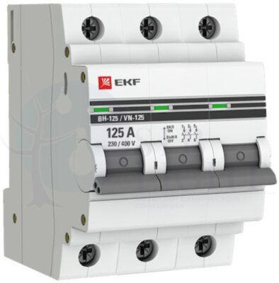 Выключатель нагрузки 3P 125А ВН-125 PROxima EKF SL125-3-125-pro