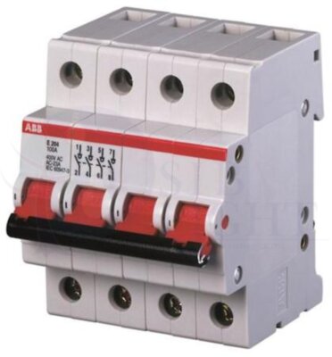 Рубильник 4пол. E204g 125A рычаг сер. ABB 2CDE284001R1125