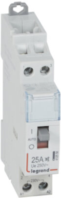 CX3 Контактор 230V 2НО 25А б/ш.руч. Legrand 412558