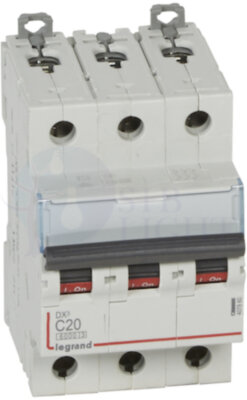 Автомат 3P 20А DX3 (10 кА, C) Legrand 407860