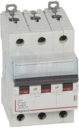 Автомат 3P 20А DX3 (10 кА, C) Legrand 407860