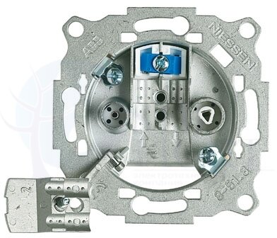 ABB NIE Мех Розетка TV/FM-SAT оконечная ABB 8151.7