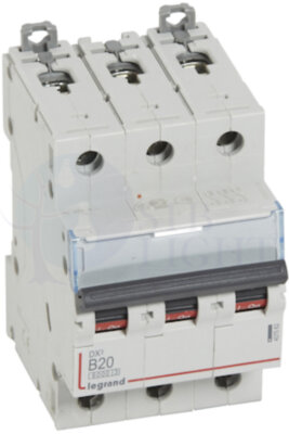 Автомат 3P 20А DX3 (6 кА, B) Legrand 407562