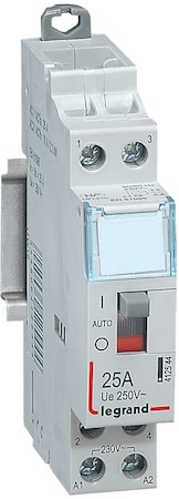 CX3 Контактор 230V 2НО 25А с руч.уп. Legrand 412544