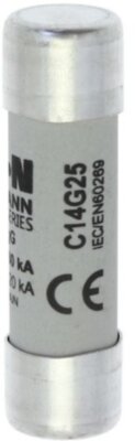 Предохранитель цилиндрический 14х51 25A GG 690В AC, C14G25 EATON C14G25