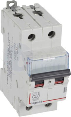 Автомат 2P 50А DX3-E (6 кА, C) Legrand 407282
