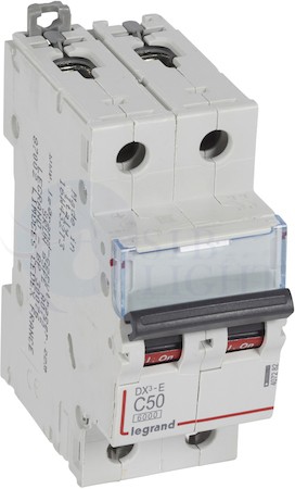 Автомат 2P 50А DX3-E (6 кА, C) Legrand 407282