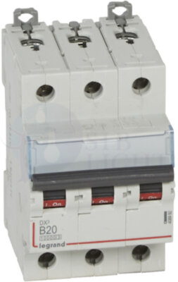 Автомат 3P 20А DX3 (16 кА, B) Legrand 408992