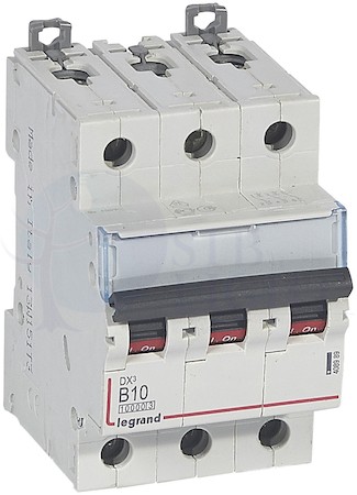 Автомат 3P 10А DX3 (16 кА, B) Legrand 408989