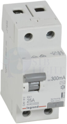 Выключатель дифференциального тока 2P 25А 0.3А RX3 (тип AC) Legrand 402032