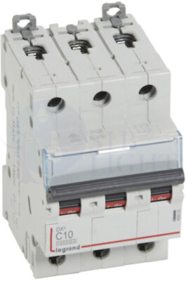 Автомат 3P 10А DX3 (16 кА, C) Legrand 409252