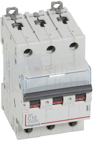 Автомат 3P 10А DX3 (16 кА, C) Legrand 409252