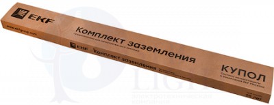 Комплект заземления с заострением, 3м, HZ EKF EKF gc-21301