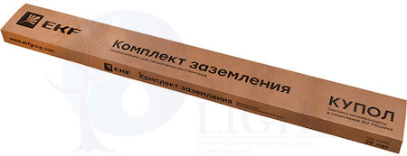 Комплект заземления с заострением, 3м, HZ EKF EKF gc-21301