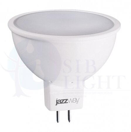 Лампа светодиодная PLED-ECO-JCDR 5Вт 4000К белый GU5.3 400лм 220-240В 469060 Jazzway 1037107