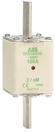 Предохранитель OFAF2aM80 80A тип аМ размер2, до 500В ABB 1SCA022697R8540