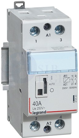 CX3 Контактор 230V 2НО 40А с руч.уп. Legrand 412545