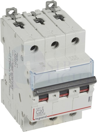 Автомат 3P 20А DX3-E (6 кА, C) Legrand 407292