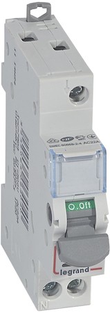Выключатель-разъединитель однополюсный 20А DX3 с индикатором Legrand 406404