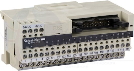 TELEFAST БАЗА НА 16 ВХ/ВЫХ, ИНДИКАЦИЯ СОСТ.КАНАЛА, ВЫБОР ПОЛЯРН. 0 ИЛИ 24В Schneider Electric ABE7H16C21