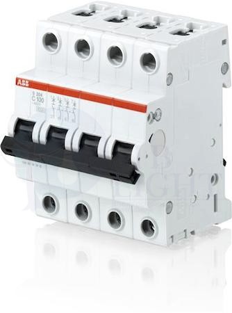 Автомат 4P 80А S200 (6 кА, C) ABB 2CDS254001R0804