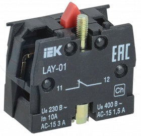 Контактный блок 1р для серии LAY5 IEK