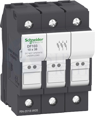 РАЗЪЕДИНИТЕЛЬ-ПРЕДОХРАНИТЕЛЬ 32A.3P.10Х38 Schneider Electric DF103