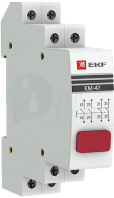 Кнопка модульная КМ-47 (красная) PROxima EKF mdb-47-red-pro